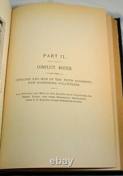 FIFTH New Hampshire REGIMENT Civil War 1893 1st Edition with Soldiers Letter