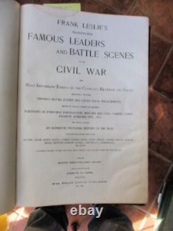 FRANK LESLIE'S ILLUSTRATED, Famous LEADERS, BATTLE SCENES of CIVIL WAR, 1896