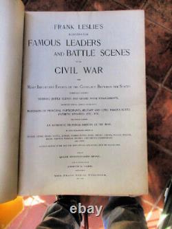 FRANK LESLIE'S ILLUSTRATED, Famous LEADERS, BATTLE SCENES of CIVIL WAR, 1896, #2