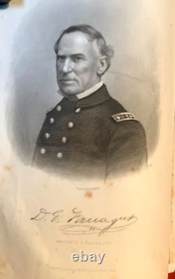 Farragut and Our Naval Commanders 156 years old 1867 FIRST EDITION e846