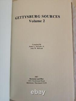Gettysburg Sources 3 Vol set 1986 Hard Cover James & Judy Mclean