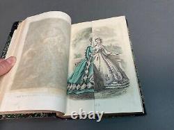 Godey's Lady's Book Hand Colored Fashion Plates & Engravings 1864 Civil War Era