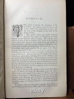 HTF 1868 Benson Lossing Pictorial History Civil War America Slavery Battles