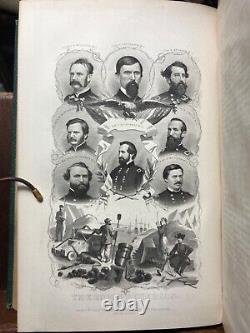 HTF 1868 Benson Lossing Pictorial History Civil War America Slavery Battles
