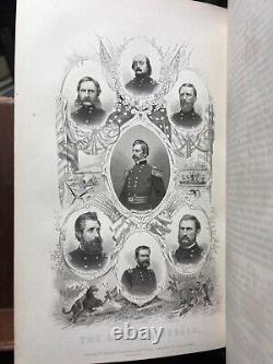 HTF 1868 Benson Lossing Pictorial History Civil War America Slavery Battles