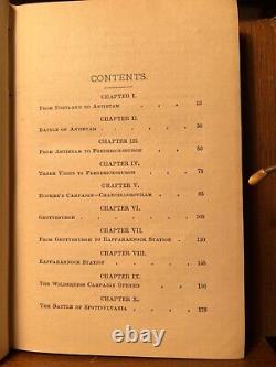 HTF 1882 1st Americana Civil War Battles Journal 20th Maine Garrish Negro Troops