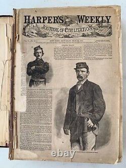 Harper's Weekly Bound Volumes V & IX Years 1861 & 1865 Civil War Illustrations