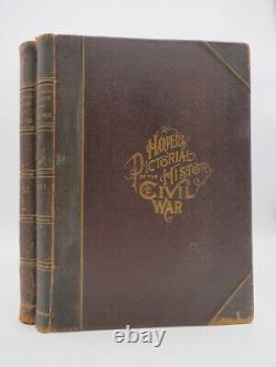 Harpers Pictorial History Of The CIVIL War Complete Two Volume Leather Bound
