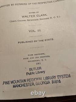 Histories Of The Several Regiments & Battalions From North Carolina II III & V