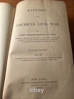 History Of The American Civil War Vol. 2 John William Draper 1868