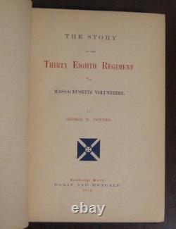 History Thirty Eighth Regiment of Massachusetts Volunteers Civil War Unit 1866