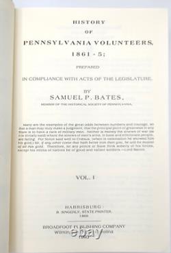 History of Pennsylvania Volunteers 1861-5 14 vols Civil War Samuel P. Bates