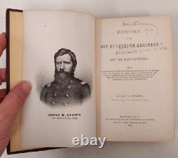 History of the 100th Regiment NY Volunteers George H Stowits 1870 Civil War RARE