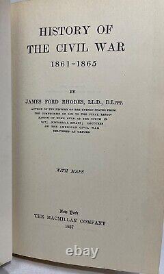 History of the Civil War, 1861-1865 by Rhodes, James Ford