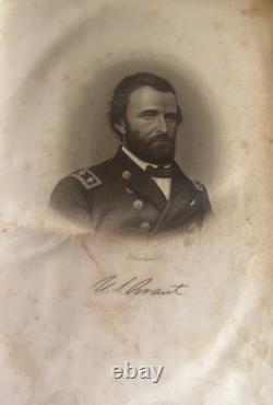 History of the Civil War in the United States Schmucker Brocket 1865 Rare