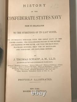 History of the Confederate States Navy, Civil War, Scharf, 1887, 1st ed