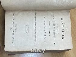 Holy Bible 1857 Pre Civil War Era John Trow Publishing