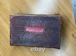 Holy Bible 1857 Pre Civil War Era John Trow Publishing Rare Pocket Bible