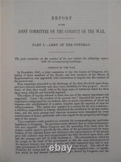 Joint Committee On The Conduct Of The War CIVIL War Brand New, Complete Set