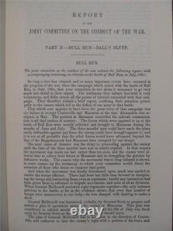 Joint Committee On The Conduct Of The War CIVIL War Brand New, Complete Set