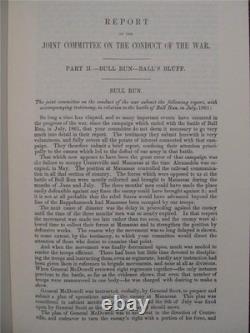 Joint Committee On The Conduct Of The War CIVIL War Brand New, Complete Set