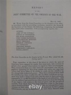 Joint Committee On The Conduct Of The War CIVIL War Brand New, Complete Set