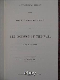 Joint Committee On The Conduct Of The War CIVIL War Brand New, Complete Set