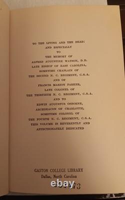 Joseph Blount Cheshire The Church in the Confederate States Civil War 1912 RARE