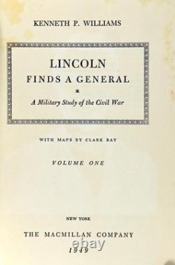 K Williams 1st Ed 1949 Lincoln Finds A General A Military Study of the Civil War