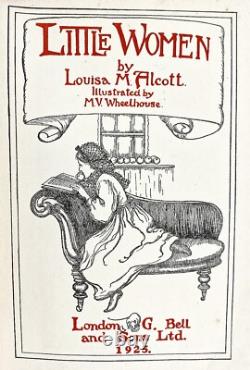 LITTLE WOMEN Civil War RARE EDITION book COLOR PLATES Romance LOUISA MAY ALCOTT