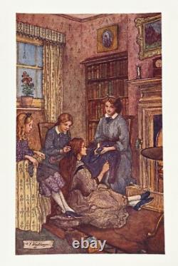 LITTLE WOMEN Civil War RARE EDITION book COLOR PLATES Romance LOUISA MAY ALCOTT