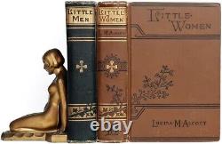 LITTLE WOMEN edition XMAS STORY Louisa May ALCOTT Civil War men FIRST & 2nd BOOK