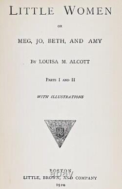 LITTLE WOMEN edition XMAS STORY Louisa May ALCOTT Civil War men FIRST & 2nd BOOK