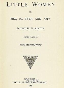 LITTLE WOMEN edition XMAS STORY Louisa May ALCOTT Civil War men FIRST & 2nd BOOK