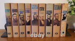LOT Civil War Generals Konecky / Smithsonian Publishing large HC/DJs 9 Volumes