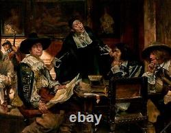 Large 19th Century English Civil War Sequestration Earl Of Leven EDGAR BUNDY