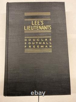 Lee's Lieutenants 3 Volume Set Douglas Southall Freeman HC Scribner Civil War