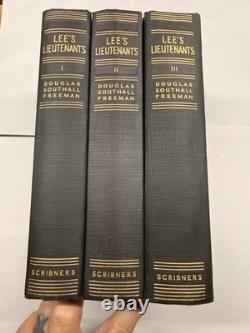 Lee's Lieutenants 3 Volume Set Douglas Southall Freeman HC Scribner Civil War