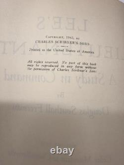 Lee's Lieutenants 3 Volume Set Douglas Southall Freeman HC Scribner Civil War