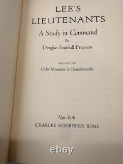 Lee's Lieutenants 3 Volume Set Douglas Southall Freeman HC Scribner Civil War