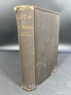 Life, Speeches of Gov Oliver Morton 1866 AUTOGRAPHED MAJ GEN French! Civil War