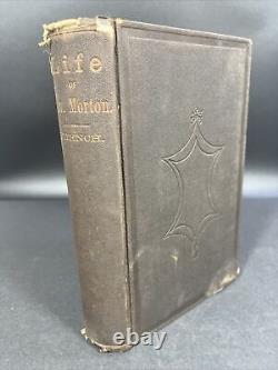 Life, Speeches of Gov Oliver Morton 1866 AUTOGRAPHED MAJ GEN French! Civil War