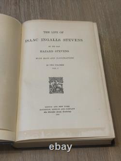 Life of General Isaac I. Stevens by Hazard Stevens 1900 / 1st Ed / 2 Vols
