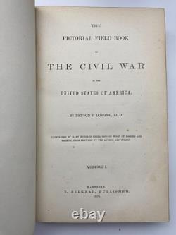 Lossing Civil War in America Vol I II III 1874-1877 Frederic Bancroft Provenance