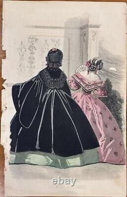 Lot of 17 Godey's Ladies Book Civil War 1861 engraved hand-colored plates