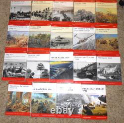 Lot of 19 Osprey CAMPAIGN Series WORLD WAR II Illustrated TPB VGC