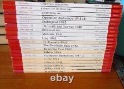 Lot of 19 Osprey CAMPAIGN Series WORLD WAR II Illustrated TPB VGC