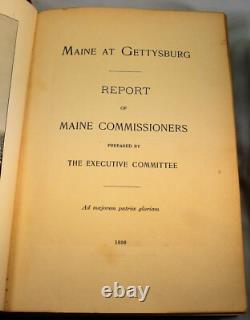 MAINE AT GETTYSBURG 1898 1st Edition Regiments Civil War Military illustrated