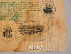 MAINE CIVIL WAR TESTIMONIAL 1868 Governor Joshua L. Chamberlain for W R York