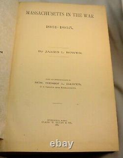 MASSACHUSETTS IN THE WAR 1861-1865 Civil War All Regiments